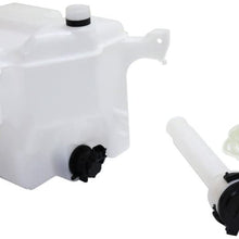 Windshield Washer Tank Assembly Compatible with GS300/GS460 06-11 / Lexus IS250/IS350 06-15 W/Pump Cap Inlet and Snsr W/Headlamp Washer Holes