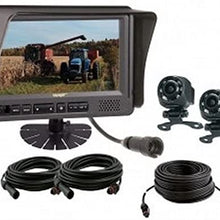 Voyager VOS7MDCL2B ToughCam 2-Camera Observation System, ToughCam 7" LCD Observation Monitor, 2 ToughCam CMOS Camera, VOSHD4MNT 4" LCD Monitor Mount, 2 CEC25 25' Cable and CEC75 75' Cable