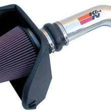 K&N Cold Air Intake Kit with Washable Air Filter: 1999-2007 Chevy/GMC/Cadillac (Silverado 1500/2500, Suburban, Tahoe, Sierra 1500/2500, Yukon, Escalade) V8, Metal Finish with Oiled Filter, 77-3023KP