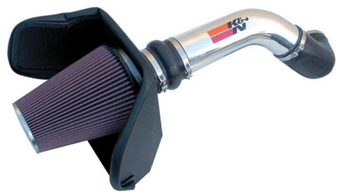 K&N Cold Air Intake Kit with Washable Air Filter: 1999-2007 Chevy/GMC/Cadillac (Silverado 1500/2500, Suburban, Tahoe, Sierra 1500/2500, Yukon, Escalade) V8, Metal Finish with Oiled Filter, 77-3023KP