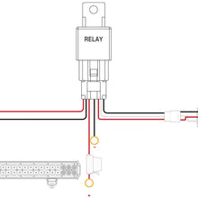 Nilight 10014W LED Light Bar Wiring Harness Kit 14AWG Heavy Duty 12V 5Pin Rocker Laser On Off Waterproof Switch Power Relay Blade Fuse-1 Lead,2 Years Warranty