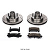 Power Stop K1482 Front Z23 Carbon Fiber Brake Pads with Drilled & Slotted Brake Rotors Kit