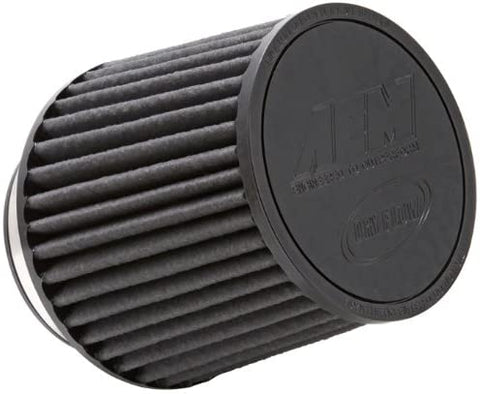 AEM 21-205BF Universal DryFlow Clamp-On Air Filter: Round Tapered; 4 in (102 mm) Flange ID; 5.25 in (133 mm) Height; 6 in (152 mm) Base; 5.125 in (130 mm) Top
