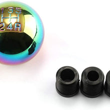 Top10 Racing Universal Car JDM Round Cue Luminous Ball Shift Knob for Manual Automatic Vehicles 5 6 Speed Gear Shifter with adapters