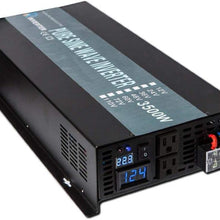 WZRELB Pure Sine Wave 5000W (10000W Surge) 24V Power Inverter DC to AC Power - Solar, RV, RBP-S500024
