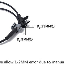 Automotech 2PCS ABS Wheel Speed Sensor Front Left & Right ALS1465 15229012 compatible with Cadillac Escalade EXT 2007-2012/C h e v r o l e t Avalanche & Suburban 1500 & Tahoe 2007-2012/GMC Yukon XL 15