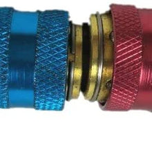 IROCH R134A Adapter,Air Conditioning Manifold Freon,R134A Quick Connectors,R134a System Port QC15 AC Quick Connector Adapter HVAC Coupler Car Auto Air-Conditioning