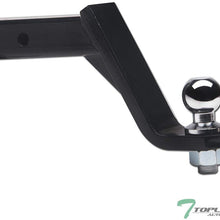 Topline Autopart Universal 6" Drop Rear Bumper Trailer Tow Hitch Loaded Ball Mount With Pin & Clip Kit For 2" x 2" Towing Receiver Tube