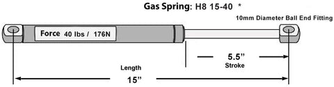 Hatchlift Products Gas Spring 15