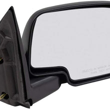 Replacement Driver and Passenger Manual Side Door Mirrors Compatible with 99-06 Silverado Sierra New Body Style Pickup Truck 5876714 25876715