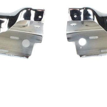 Step Bumper Face Bar Compatible with 2009-2014 Ford F150 Chrome with Rear Object Sensors Hole Styleside