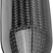 Sakali Universal Carbon Fiber Manual or Automatic Car Gear Shift Knob Shifter Lever Black