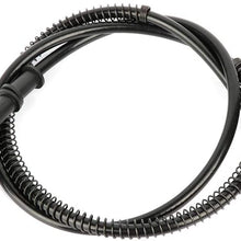 ZENITHKE black Motorcycle Braided Steel Brake Clutch Oil Hoses Line Pipe (Oil Hose Length 80cm)