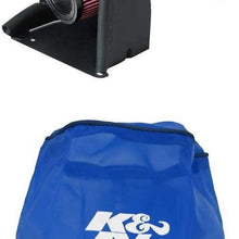 K&N 69-3514TTK Performance Air Intake System with Blue Air Filter Wrap