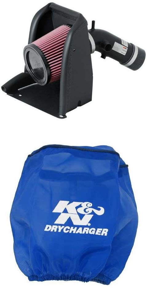 K&N 69-3514TTK Performance Air Intake System with Blue Air Filter Wrap