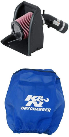 K&N 69-3514TTK Performance Air Intake System with Blue Air Filter Wrap