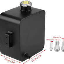 KIMISS Aluminum Universal 2.5L Engine Coolant Expansion Tank Tank with Cap