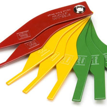Steelman 8-Piece Brake Lining Thickness Gauge Set for Mechanics, Use with Disc and Drum Brake Pads, Color-Coded, Steel, Stamped Metric and SAE Callouts