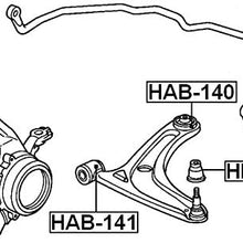 51350Saae11 - Rear Arm Bushing (for Front Arm) For Honda - Febest