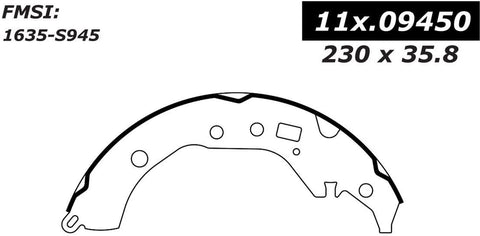 Centric 111.09450 Rear Brake Pad