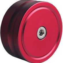 JGR Jack Lift Pad for Tesla Model 3, Billet Aluminum 4PCS Jack Point Pad Sturdy Adapter Protects Battery & Paint for Using with a Floor Jack, Jack Lift Pad Red