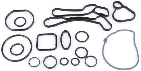 Oil Cooler Seals, Rubber Engine Oil Cooler Gasket Seals Set 55355603 Repair Kit Fit for Vauxhall Astra