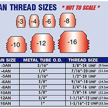 Tier1 Motorsports 1 Steel Brake Adapter Fitting, M10 x 1.0 (Metric 10mm) to 3AN -3 AN3 fits Honda