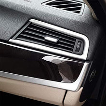 BYWWANG 2 Pces ABS Air Conditioner Side Air Outlet Frame Trim,for BMW 5 Series F10 520li 525li 530li 2011-2017