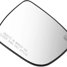 DNA Motoring OEM-MG-0443 963654BA1A OE Style Passenger Heated Mirror Glass For 14-19 NISSAN ROGUE PATHFINDER MURANO