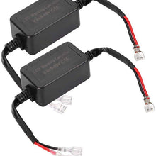 Akozon Decoders Error Cancelers 2Pcs H1 H3 LED Headlight Decoders Anti Flicker Adapters Flash Error Warning Cancelers