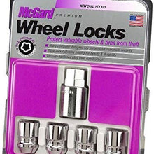 McGard 24157 Chrome Cone Seat Wheel Locks (M12 x 1.5 Thread Size) - Set of 4