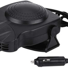 Senyar 2 in 1 Car Vehicle Heater Heating Cool Fan,12V 150W ABS Plastic Windscreen Demister Defroster with 2Pcs Screws(Black)