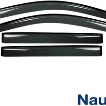 VB 4 Pcs Dark Smoke Tint Sun/Rain Guard Vent Shade Window Visors For 2014-2019 Rogue With 3M Double-Sided Tapes