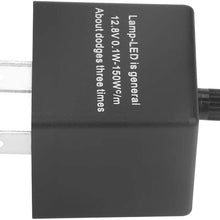 Yosoo Health Gear 3 Pin LED Flasher Relay, CF13 JL-02 Electronic Flasher Relay for Turn Signal Light Hyper Flash Fix