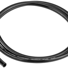 Fuel Line,Motorcycle Universal Non Braided Rubber Fuel Line Hose Petrol Oil Pipe 1m Long Car Accessories Black