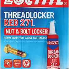 Loctite Heavy Duty Threadlocker, 0.2 oz, Red 271, 20 Pack