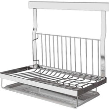 Chenbz Kitchen Rack, Dish Plate Wall Hanging Frame Stainless Steel Drain Rack Hanging Free Punching Dish Plate
