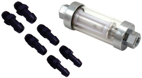 Spectre Performance 2369 Universal Clear View Fuel Filter (NOT FOR USE with Fuel Injected Vehicles)