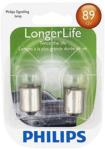 Philips 89LLB2 89 LongerLife Miniature Bulb, 2 Pack