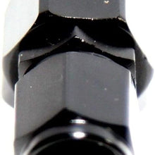 AN-4 AN4 Straight Swivel Fuel Oil Gas Line Hose End Fitting Adapter BLACK