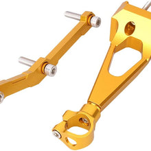 Mallofusa Motorcycle Stabilizer Steering Damper Bracket Mount Holder Kit Compatible for Yamaha MT-09 2013 2014 2015 Silver