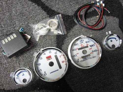 94 95 96 97 98 99 00 01 Acura Integra RS LS GS Automatic Transmission 7 Color White Face Glow Gauges Dash Light Kit -8K RPM