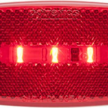 Optronics MCL32RBS Surface Mount LED Marker Clearance Light with Reflex, Red