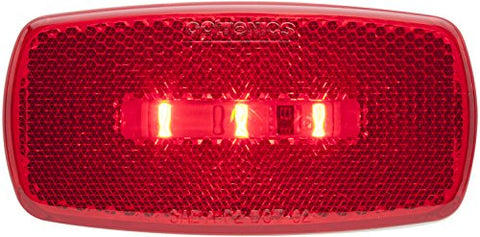 Optronics MCL32RBS Surface Mount LED Marker Clearance Light with Reflex, Red