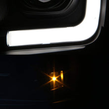 For 2005-2007 Ford Pickup F250 F350 F450 Superduty Black LED Tube Projector Headlights Left+Right Pair