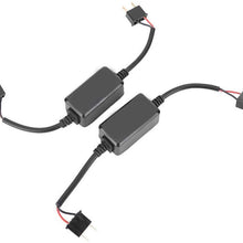 Acouto 2PCS H7 Car LED Headlight Decoder Anti-Flicker Flash Error Canceler DC12V-14V