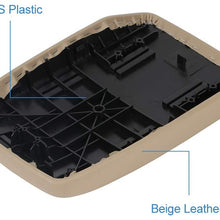 ECCPP Armrest Center Console Lid Cover W/Base for 2008-2014 for TOYOTA Highlander Armrest Cover Beige