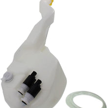 Windshield Washer Tank Assy compatible with Caravan 01-03 W/Dual Pump Cap and Sensor Hole