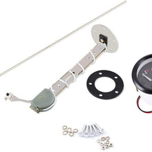 2 Inch (52mm) Digital LED Fuel Level Gauge Meter with Fuel Sensor E-1/2-F Pointer Electric Universal Car Pointer Meter Universal Fuel Gauge Automobile Boat
