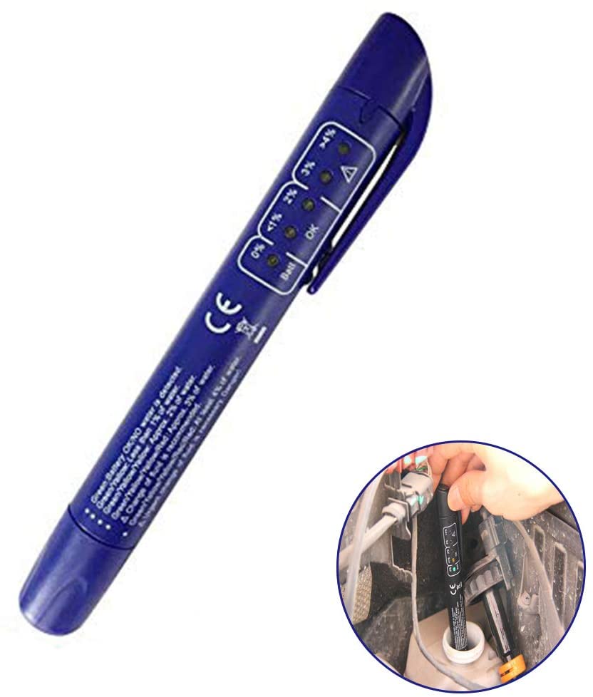 LANGYINH Brake Fluid Tester Auto Brake Oil Testing Pen Automotive Tools for DOT3 DOT4 Brake Fluid,Blue